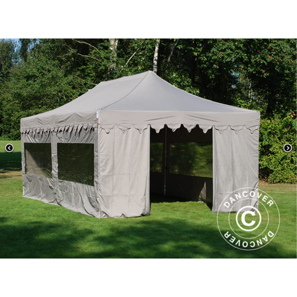 FleXtents PRO 4x8m "Morocco" inkl 6st sidor, Latte