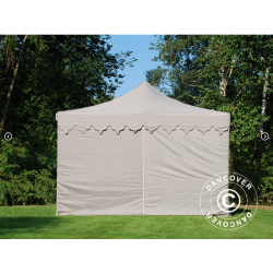 FleXtents PRO 4x8m "Morocco" inkl 6st sidor, Latte