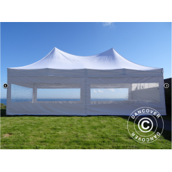 FleXtents PRO 4x8m "Peak Pagoda" inkl 6st sidor, Vit