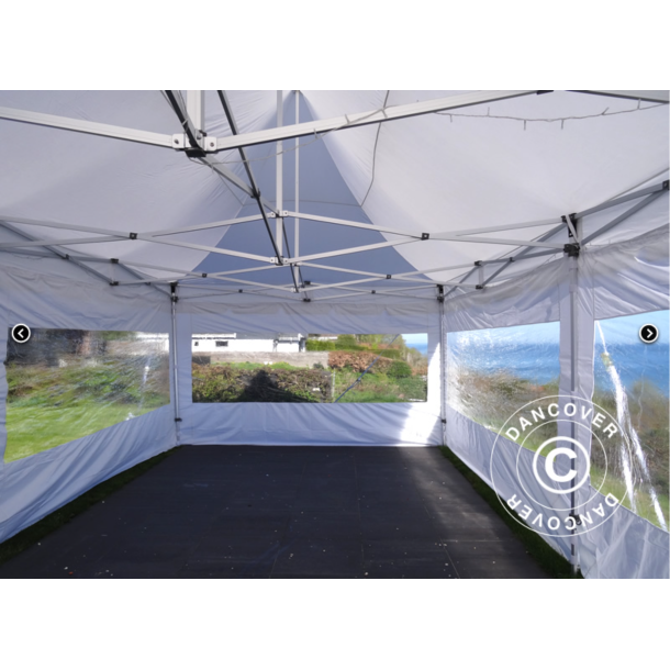 FleXtents PRO 4x8m "Peak Pagoda" inkl 6st sidor, Vit