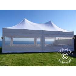 FleXtents PRO 4x8m "Peak Pagoda" inkl 6st sidor, Vit