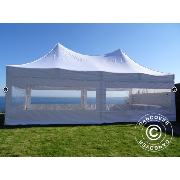 FleXtents PRO 4x8m "Peak Pagoda" inkl 6st sidor, Vit
