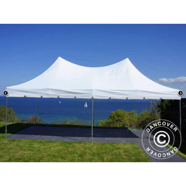 FleXtents PRO 4x8m "Peak Pagoda" inkl 6st sidor, Vit