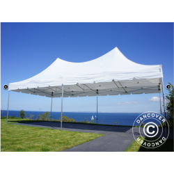 FleXtents PRO 4x8m "Peak Pagoda" inkl 6st sidor, Vit