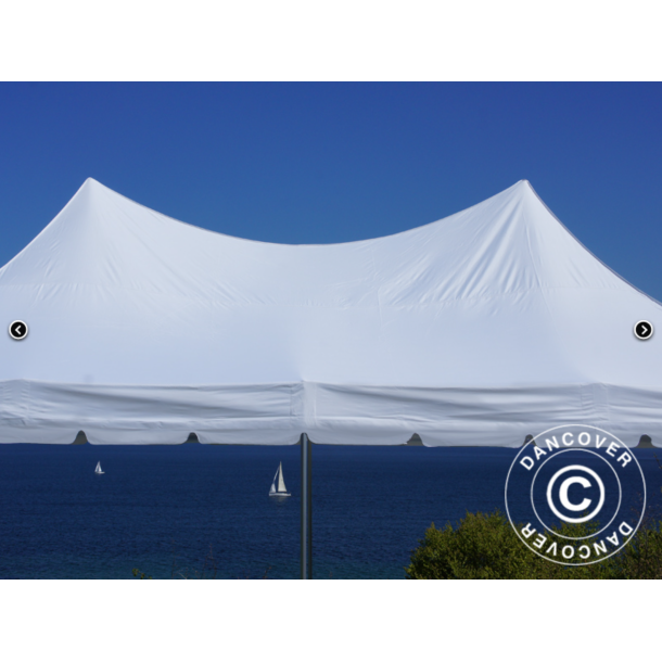 FleXtents PRO 4x8m "Peak Pagoda" inkl 6st sidor, Vit