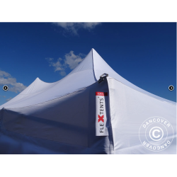 FleXtents PRO 4x8m "Peak Pagoda" inkl 6st sidor, Vit