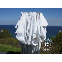 FleXtents PRO 4x8m "Peak Pagoda" inkl 6st sidor, Vit