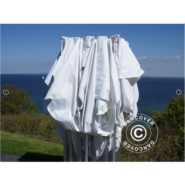 FleXtents PRO 4x8m "Peak Pagoda" inkl 6st sidor, Vit