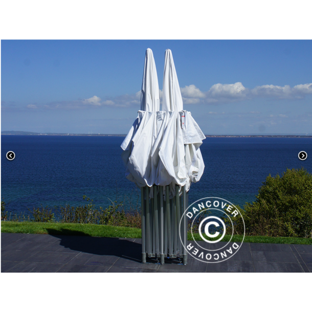 FleXtents PRO 4x8m "Peak Pagoda" inkl 6st sidor, Vit