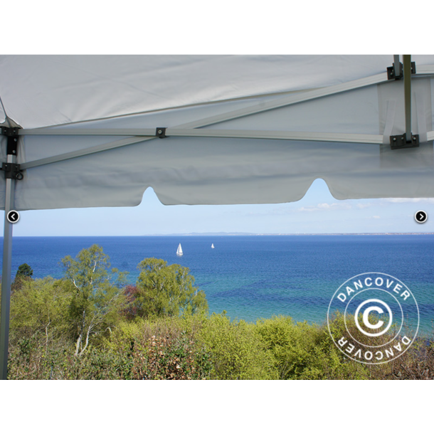 FleXtents PRO 4x8m "Peak Pagoda" inkl 6st sidor, Vit