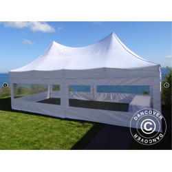 FleXtents PRO 4x8m "Peak Pagoda" inkl 6st sidor, Vit