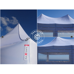 FleXtents PRO 4x8m "Peak Pagoda" inkl 6st sidor, Vit