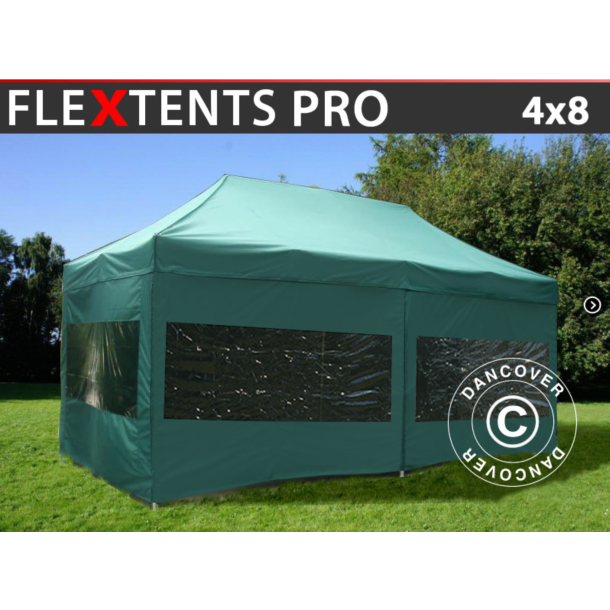 Flextents PRO 4x8m inkl 6st sidovggar