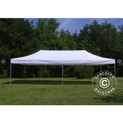 Flextents PRO 4x8m inkl. 6st heltckta vggar, Vit