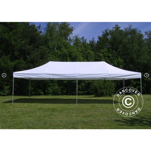 Flextents PRO 4x8m inkl. 6st heltckta vggar, Vit