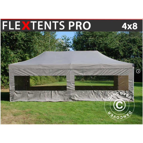 Flextents PRO 4x8m inkl 6st sidovggar