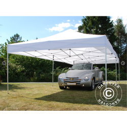 FleXtents PRO 4x8m "Flamsker" inkl 6st sidor, Vit