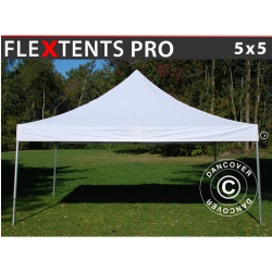Snabbtlt FleXtents PRO 5x5m, Vit