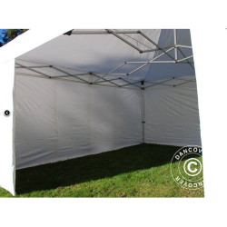 Flextents PRO 5x5m inkl 4st sidovggar, Vit