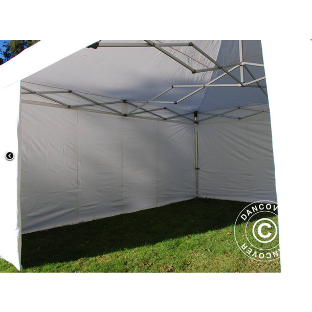 Flextents PRO 5x5m inkl 4st sidovggar, Vit
