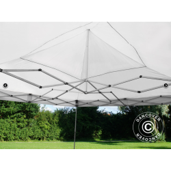 Flextents PRO 5x5m inkl 4st sidovggar, Vit