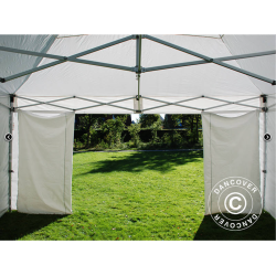 Flextents PRO 5x5m inkl 4st sidovggar, Vit
