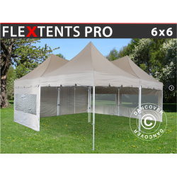 FleXtents PRO 6x6m "Peak Pagoda" inkl 8st sidor