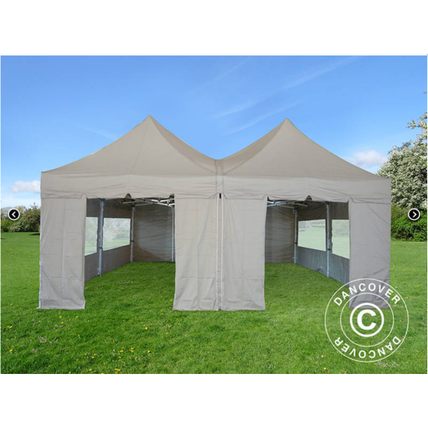 FleXtents PRO 6x6m "Peak Pagoda" inkl 8st sidor