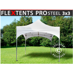 FleXtents PRO Steel 3x3m "Arched" Vit