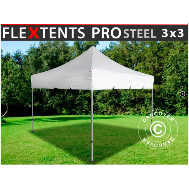 FleXtents PRO Steel 3x3m "Peaked"