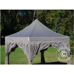 Flextents PRO Steel 3x3m "Raj" inkl. 4st dekorativa hrngardiner