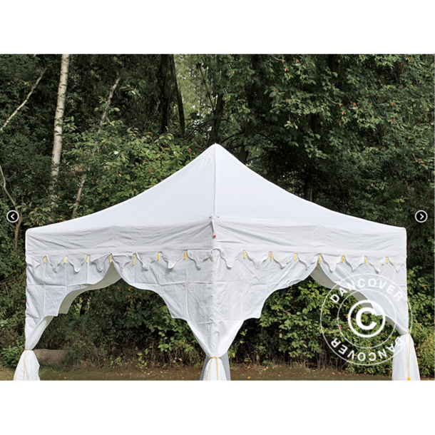 Flextents PRO Steel 3x3m "Raj" inkl. 4st dekorativa hrngardiner