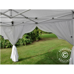 Flextents PRO Steel 3x3m "Raj" inkl. 4st dekorativa hrngardiner