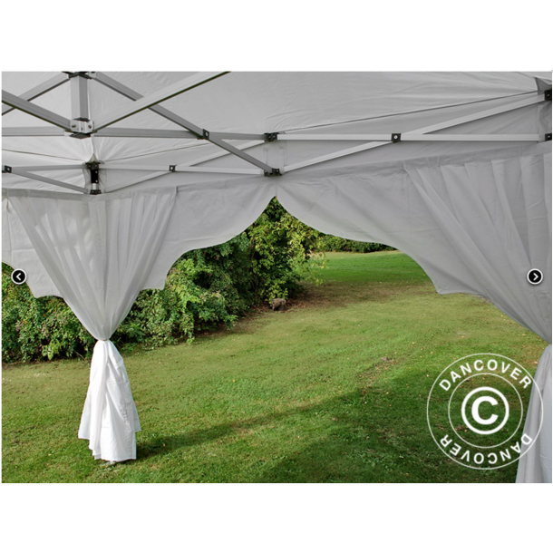 Flextents PRO Steel 3x3m "Raj" inkl. 4st dekorativa hrngardiner