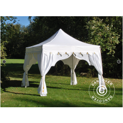 Flextents PRO Steel 3x3m "Raj" inkl. 4st dekorativa hrngardiner