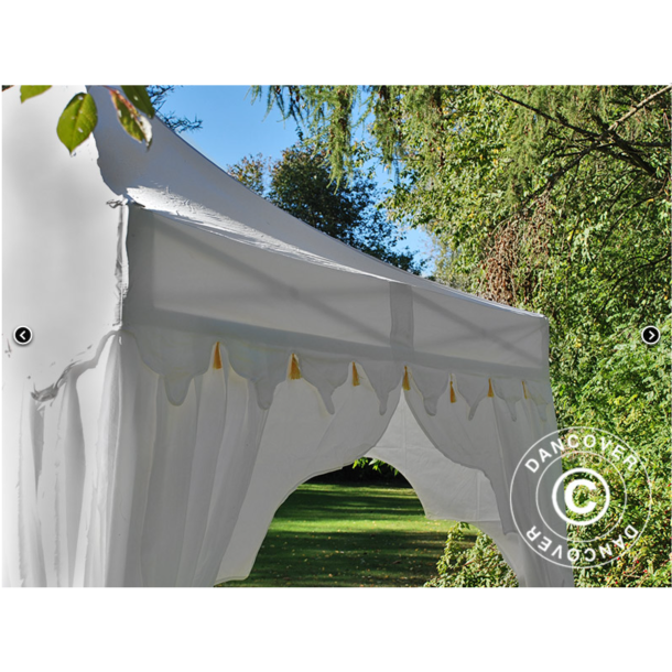 Flextents PRO Steel 3x3m "Raj" inkl. 4st dekorativa hrngardiner