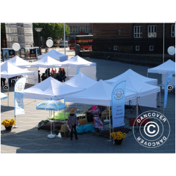 FleXtents PRO Steel 3x3m "Flamsker" inkl 4st sidor