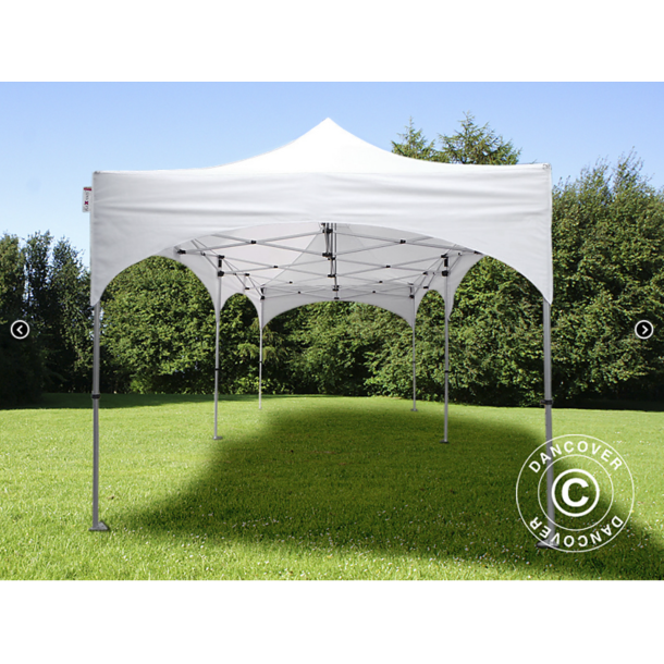 FleXtents PRO Steel 3x6m "Arched" inkl 6st sidor, Vit