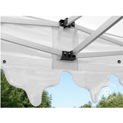 Flextents PRO Steel 3x6m "Raj" inkl. 6st dekorativa hrngardiner