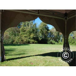 Flextents PRO Steel 3x6m "Raj" inkl. 6st dekorativa hrngardiner