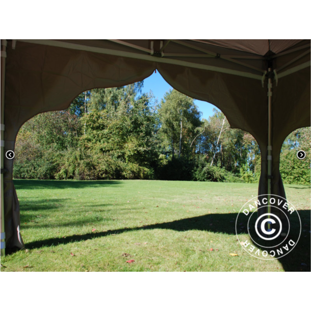 Flextents PRO Steel 3x6m "Raj" inkl. 6st dekorativa hrngardiner