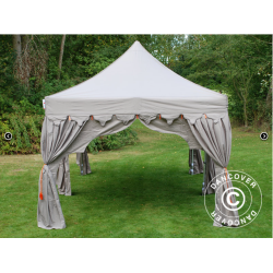Flextents PRO Steel 3x6m "Raj" inkl. 6st dekorativa hrngardiner