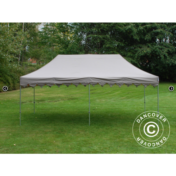 Flextents PRO Steel 3x6m "Raj" inkl. 6st dekorativa hrngardiner