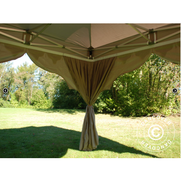 Flextents PRO Steel 3x6m "Raj" inkl. 6st dekorativa hrngardiner