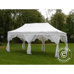 Flextents PRO Steel 3x6m "Raj" inkl. 6st dekorativa hrngardiner
