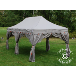 Flextents PRO Steel 3x6m "Raj" inkl. 6st dekorativa hrngardiner