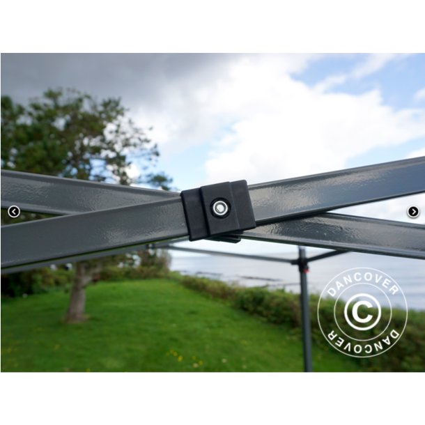 FleXtents PRO Steel 3x6m "Wave" inkl 6st sidor, Vit