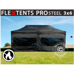 FleXtents PRO Steel 3x6m "Flamsker" inkl 6st sidor