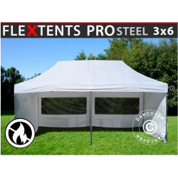 FleXtents PRO Steel 3x6m "Flamsker" inkl 6st sidor