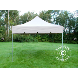 FleXtents PRO Steel 4x4m "Peaked" Latte